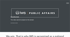 Desktop Screenshot of iwspublicaffairs.com